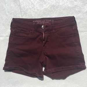 Maroon American Eagle Shorts